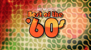 Orange and green swiggle lines make up the background. Type in orange reads: Best of the '60s
