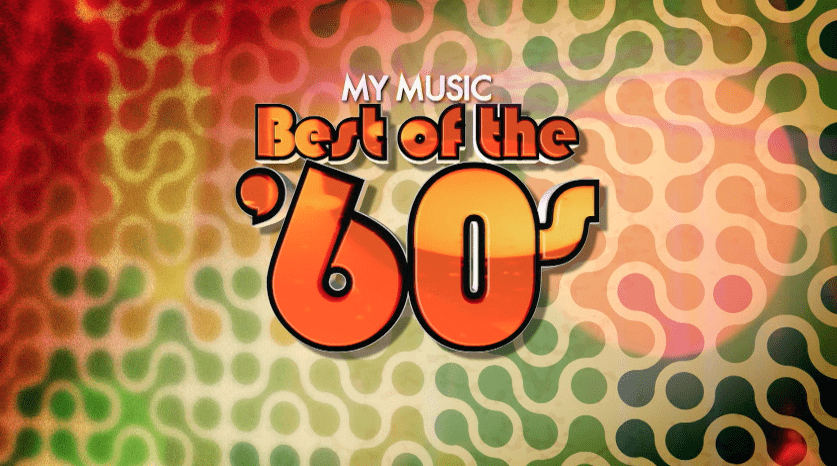 Orange and green swiggle lines make up the background. Type in orange reads: Best of the '60s