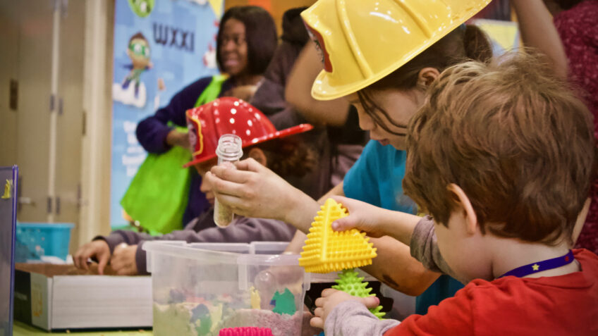 Children playing with toys