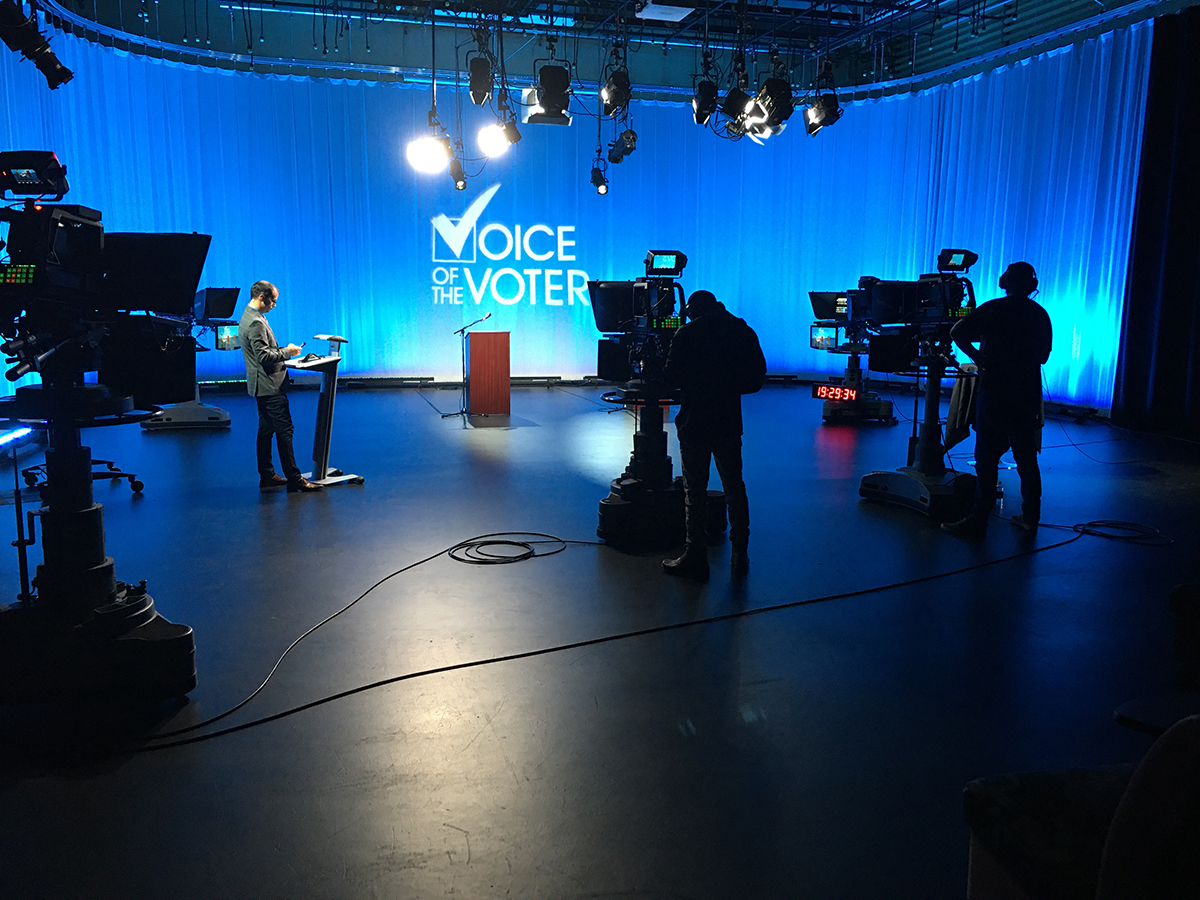 Voice of the Voter debate studio