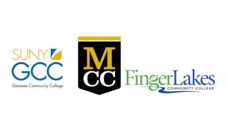 GCC, MCC and Finger Lakes Community Colleges Logos