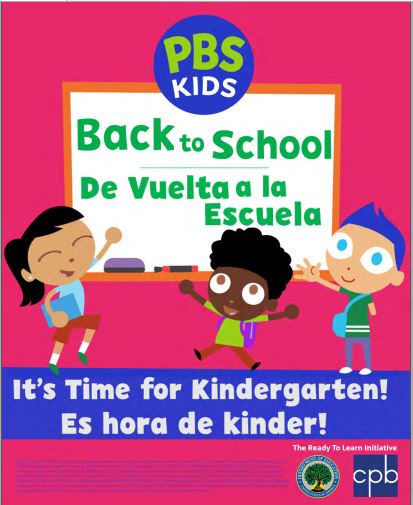 Back to School  or De Vuelta a la Escuela  
It's Time for Kindergarten or Es hora de kinder!