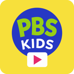 Logo image of the PBS KIDS Video app; yellow background with blue and green PBS KIDS logo.
