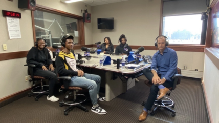 (foreground) Laniyah Rand and Jah'Corey Chapman, and (background) Yackatherine Tirado and Je'Carl Hill on "Connections with Evan Dawson" on Thursday, August 31, 2023