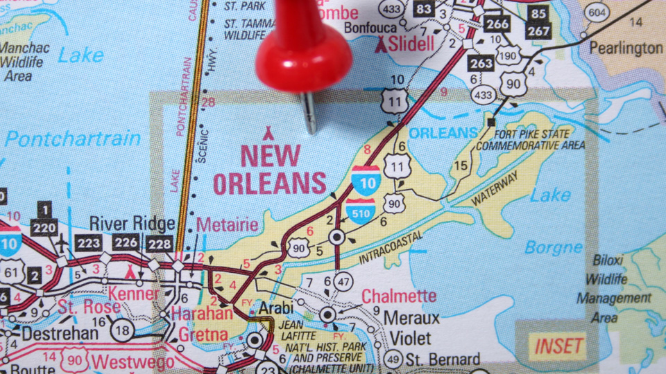 A road map of New Orleans