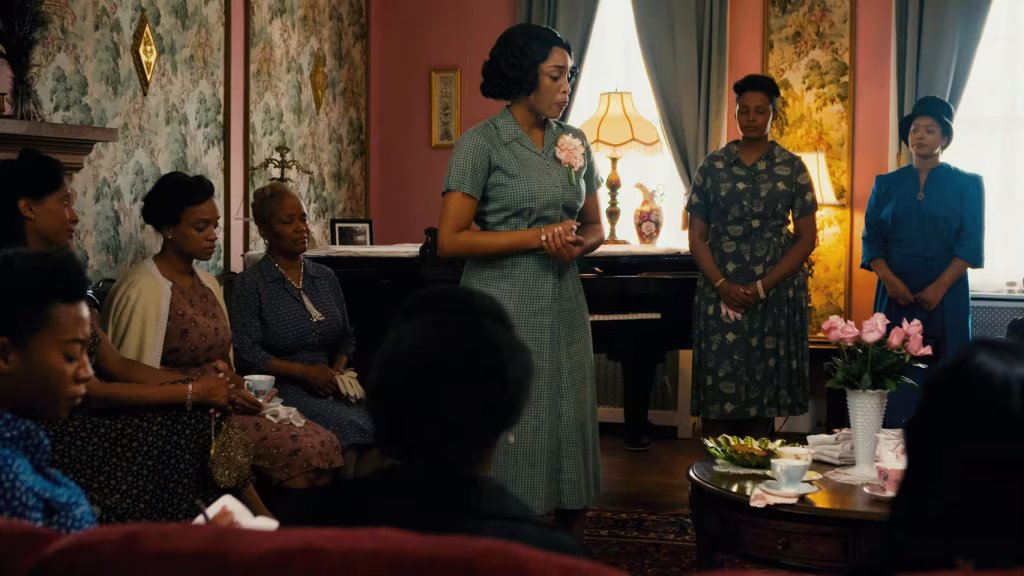 A group of Black women gathered in a room.