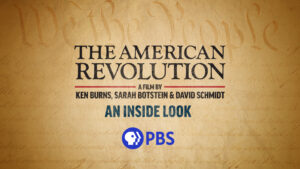 antique brown background with Black copy that reads: THE AMERICAN REVOLUTION