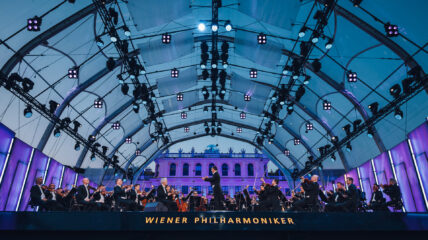 the stage of the Vienna Philharmonic