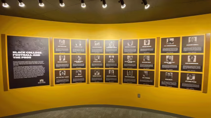 The Black College Football Hall of Fame photographed.