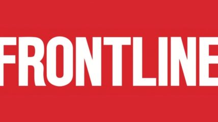 Red background, white type that reads FRONTLINE