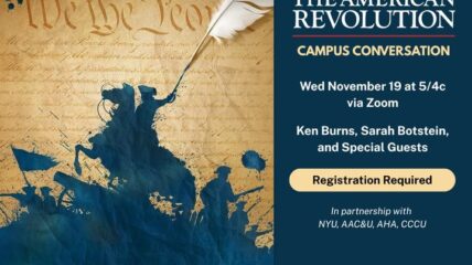 The American Revolution Campus Conversation Webinar