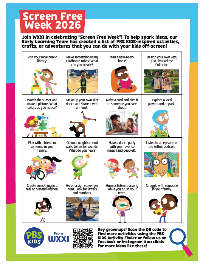 A grid of activities to use off-screen.