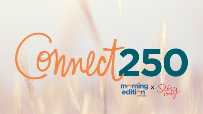 Background of a wheat field with logo connect 250 over it.